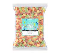 Candycrave Vegan Fizzy Mini Bears - 2 kg Bulk Bag | Mixed Fruits Jelly | Fizzy Sugar Coating | Bright Teddy Bear Shapes