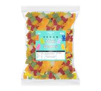 Candycrave Vegan Mini Bears - 2 kg Bulk Bag | Mixed Fruit Flavour | Vegan | Gummy Bear Shape