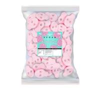 Candycrave Vegan Pink Skulls 2kg | Strawberry & Cream Flavour | Sugar-Coated Gummy Skulls | Vegan Pick & Mix Sweet Tub