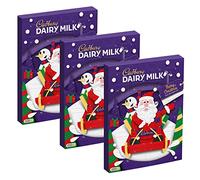 Candyd Moments 3 x Cadbury Dairy Milk Advent Calendar 90g for Kids Stocking Filling, Count down to Christmas, Big Night, Purple