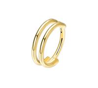Candyfancy G23 Titanium 16G Double Hoop Nose Ring Septum Rings Conch Piercing Cartilage Earrings Tragus Daith Helix Lip Hinged Jewelery Gold 8mm Clicker Segment Ring for Women/Men/Teens