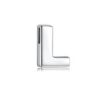 Candyfancy Initial Letter Pendants 925 Sterling Silver Alphabet Necklaces Personalised Name A-Z Customize Jewelry for Women Men