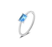 Candyfancy Personalized Birthstone Ring - Unique Jewelry for Every Month with CZ Gemstone Ring, Perfect Birthday, Anniversary, Mothers Birthday Gift Dec(Tanzanite) Size R