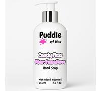 Candyfloss Marshmallow Liquid Hand Soap - 250ml - With Vitamin E - Sweet Scent - Vegan Friendly - Puddle of Wax - Made in the UK