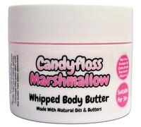 Candyfloss Marshmallow Whipped Body Butter - 150g - Natural Oils and Butters - Sweet Scent - Vegan Friendly - Puddle of Wax - Made in the UK