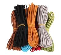 Candygirl 7 Rolls Leather Cord String, 3mmX9.2m Suede Leather Cord for DIY Bracelet Necklace Jewelry Making Wall Hanging (7 Colors)