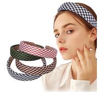 Candygirl Vintage Headbands for Girls, 4 Packs Ladies and Girls Sponge Hairband Accessories Outdoor Wide European Style Hair Accessories