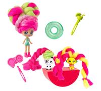 Candylocks Kiwi Kimmi 3"-inch Scented Doll with Hank-ster & Pat-doodle Pets