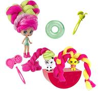Candylocks Kiwi Kimmi Hair Toy Doll and 2 Animals