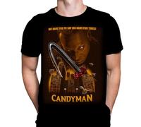 Candyman Mens T-Shirt Gothic Horror Print, Black Cotton T-Shirt, Movie Poster Tee