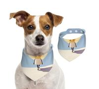 Candyman Pet Scarf Dog Bandanas Spring Summer Soft Cotton Puppy Scarfs Adjustable Accessories for Small Medium Large Girl Boy Pup Medium