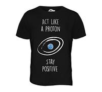Candymix - Act Like A Proton - Mens T Shirt Top T-Shirt, Size X-Large, Colour Black