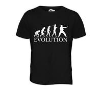 Candymix - Aikido Evolution of Man - Mens T Shirt Top T-Shirt, Size X-Large, Colour Black
