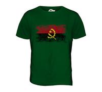 Candymix - Angola Distressed Flag - Mens T Shirt Top T-Shirt, Size X-Large, Colour Bottle Green