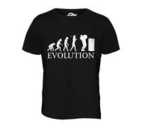 Candymix - Atlas Stones Evolution of Man - Mens T Shirt Top T-Shirt, Size Large, Colour Black