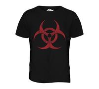 Candymix - Biohazard Distressed Print - Mens T Shirt Top T-Shirt, Size Medium, Colour Black