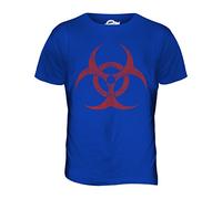 Candymix - Biohazard Distressed Print - Mens T Shirt Top T-Shirt, Size Medium, Colour Royal Blue