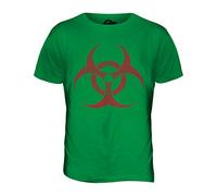 Candymix - Biohazard Distressed Print - Mens T Shirt Top T-Shirt, Size X-Large, Colour Irish Green
