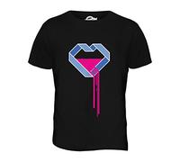 Candymix - Bleeding Heart Geometric Design - Mens T Shirt Top T-Shirt