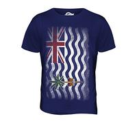 Candymix - British Indian Ocean Territory Faded Flag - Mens T Shirt Top T-Shirt, Size 2X-Large, Colour Navy