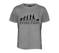 Candymix - Bulldog Evolution of Man - Mens T Shirt Top T-Shirt, Size X-Large, Colour Light Grey