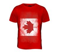 Candymix - Canada Faded Flag - Mens T Shirt Top T-Shirt, Size Small, Colour Red