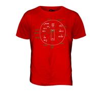 Candymix - Cricket Fielding Positions - Mens T Shirt Top T-Shirt, Size 4X-Large, Colour Red