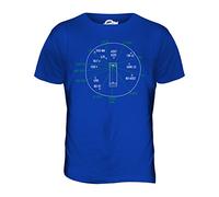 Candymix - Cricket Fielding Positions - Mens T Shirt Top T-Shirt, Size Large, Colour Royal Blue