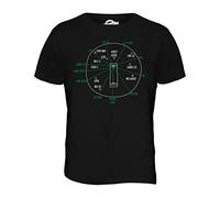 Candymix - Cricket Fielding Positions - Mens T Shirt Top T-Shirt, Size X-Large, Colour Black