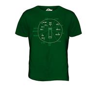 Candymix - Cricket Fielding Positions - Mens T Shirt Top T-Shirt, Size X-Large, Colour Bottle Green