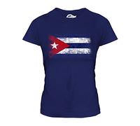 Candymix - Cuba Distressed Flag - Ladies Fitted T Shirt Top T-Shirt