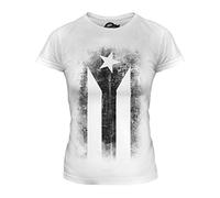 Candymix - Cuba Faded Flag Print - Ladies Fitted T Shirt Top T-Shirt