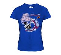 Candymix - England Cricketer - Ladies Fitted T Shirt Top T-Shirt, Size Medium, Colour Royal Blue