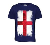 Candymix - England St George Grunge Flag - Mens T Shirt Top T-Shirt, Size X-Large, Colour Navy
