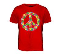 Candymix - Flower Power CND Peace Symbol - Mens T Shirt Top T-Shirt