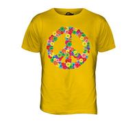 Candymix - Flower Power CND Peace Symbol - Mens T Shirt Top T-Shirt