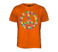 Candymix - Flower Power CND Peace Symbol - Mens T Shirt Top T-Shirt