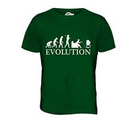 Candymix - Gamer Evolution of Man - Mens T Shirt Top T-Shirt, Size X-Large, Colour Bottle Green