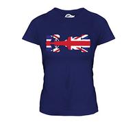 Candymix - Great British F1 - Ladies Fitted T Shirt Top T-Shirt, Size 2X-Large, Colour Navy