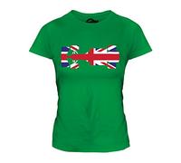 Candymix - Great British F1 - Ladies Fitted T Shirt Top T-Shirt, Size Medium, Colour Irish Green