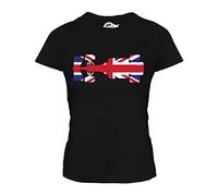 Candymix - Great British F1 - Ladies Fitted T Shirt Top T-Shirt, Size X-Large, Colour Black