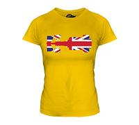 Candymix - Great British F1 - Ladies Fitted T Shirt Top T-Shirt, Size X-Small, Colour Deep Yellow
