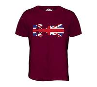 Candymix - Great British F1 - Mens T Shirt Top T-Shirt, Size Large, Colour Burgundy