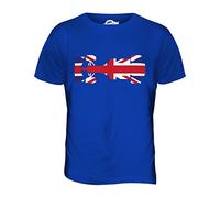Candymix - Great British F1 - Mens T Shirt Top T-Shirt, Size Medium, Colour Royal Blue