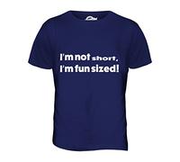 Candymix - I Am Not Short I Am Fun Sized - Mens T Shirt Top T-Shirt, Size Large, Colour Navy