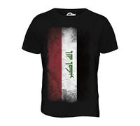 Candymix - Iraq Faded Flag - Mens T Shirt Top T-Shirt, Size Medium, Colour Black
