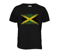 Candymix - Jamaica Distressed Flag - Mens T Shirt Top T-Shirt, Size X-Large, Colour Black