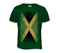 Candymix - Jamaica Faded Flag - Mens T Shirt Top T-Shirt, Size Medium, Colour Bottle Green