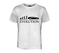 Candymix - Muscle Car Evolution of Man - Mens T Shirt Top T-Shirt, Size Medium, Colour White
