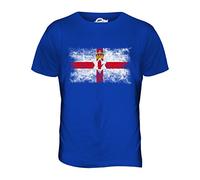 Candymix - Northern Ireland Distressed Flag - Mens T Shirt Top T-Shirt, Size X-Large, Colour Royal Blue